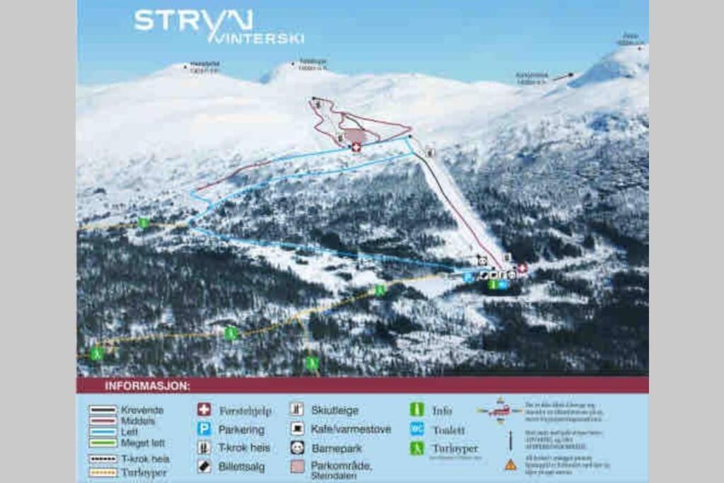 Hytte I Stryn Med Elbil Lader Exterior foto